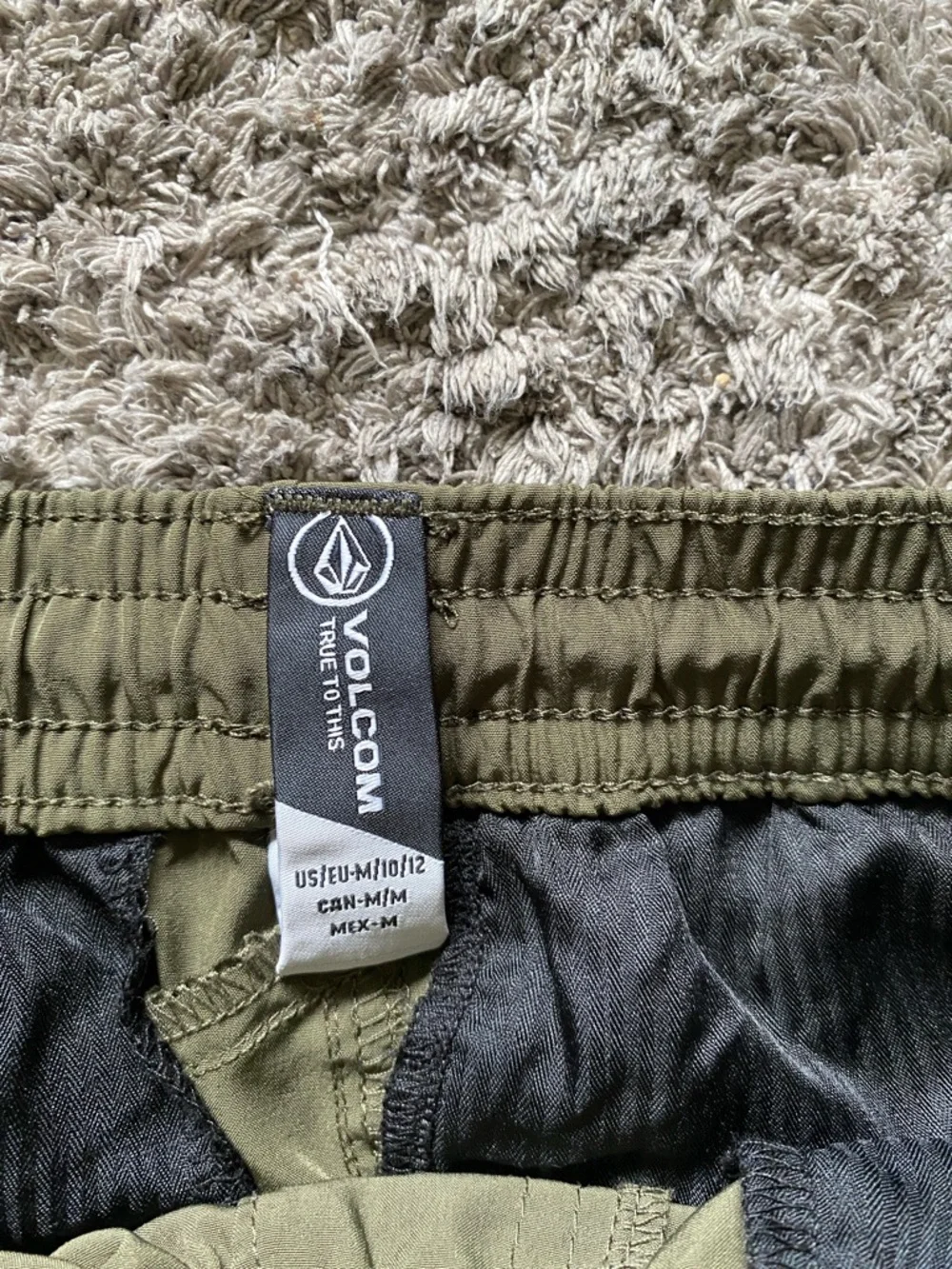 Volcom Olive Green Drawstring light pants - Picture 2 of 5